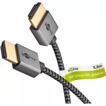 Goobay Slim High-Speed HDMI kábel s Ethernetom - 4K/60Hz (75755)