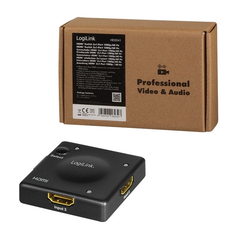 HDMI prepínač LogiLink HD0041