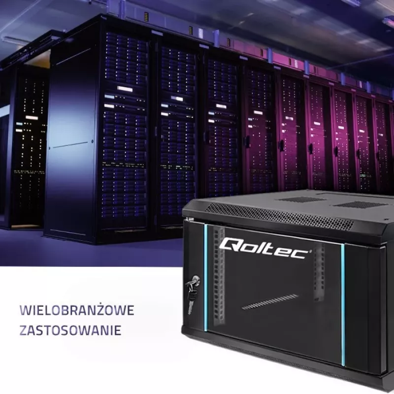 Qoltec 54462 RACK skriňa 19 | 6U | 600 x 370 x 450