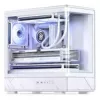 Jonsbo D200 biela mATX Mid-Tower skriňa s temperovaným sklom a mini temp displejom