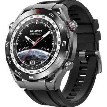 Huawei Watch Ultimate – smartwatch s remienkom – hydrogenovaný nitrilový kaučuk (HNBR) – obvod zápästia: 140–210 mm – displej 3,8 cm (1,5