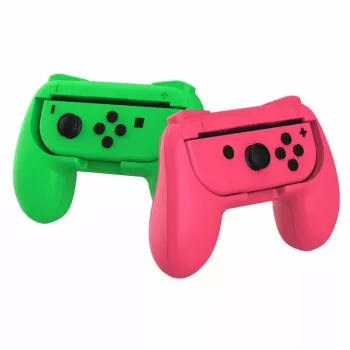 Grip na ovládač SUBSONIC SA5490-1 ružová/zelená pre Nintendo Switch