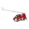Hasičské auto BRUDER 02673 červené biele ABS plast 4 roky