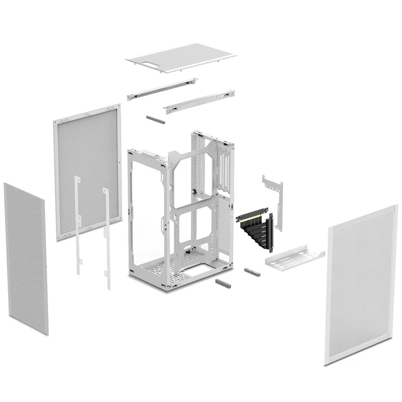 SSUPD Meshlicious Full Mesh PCIE 4.0 Edition Mini-ITX skriňa - biela