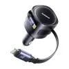 Auto nabíjačka Baseus Enjoyment Max 60W s USB-C a Lightning káblami, dvojportové rýchlonabíjanie