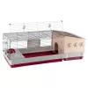 Klietka Ferplast Krolik 140 Plus pre králiky, sivá/červená, B1420×T600×H500 mm, kov/plast
