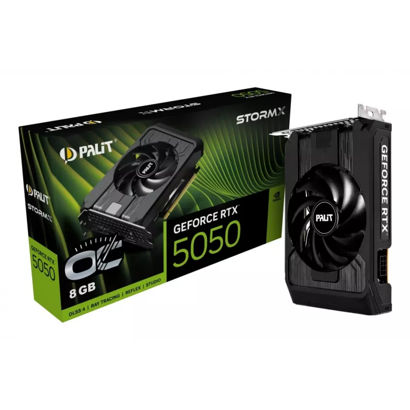 Grafická karta Palit GeForce RTX 5050 StormX OC — 8 GB GDDR6, 128-bit, PCIe 5.0