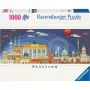 Puzzle Ravensburger Panorama Noc v Berlíne 1000 dielikov, panoramatický formát