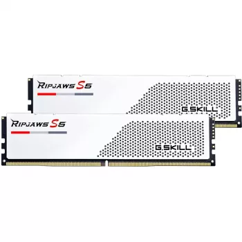 DIMM 64 GB DDR5-5600 (2x 32 GB) Dual-Kit, operačná pamäť biela, F5-5600J3636D32GX2-RS5W, Ripjaws S5, INTEL XMP