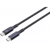 AUKEY CB-MCC102 USB kábel 1,8 m USB-C čierny 480 Gbit/s