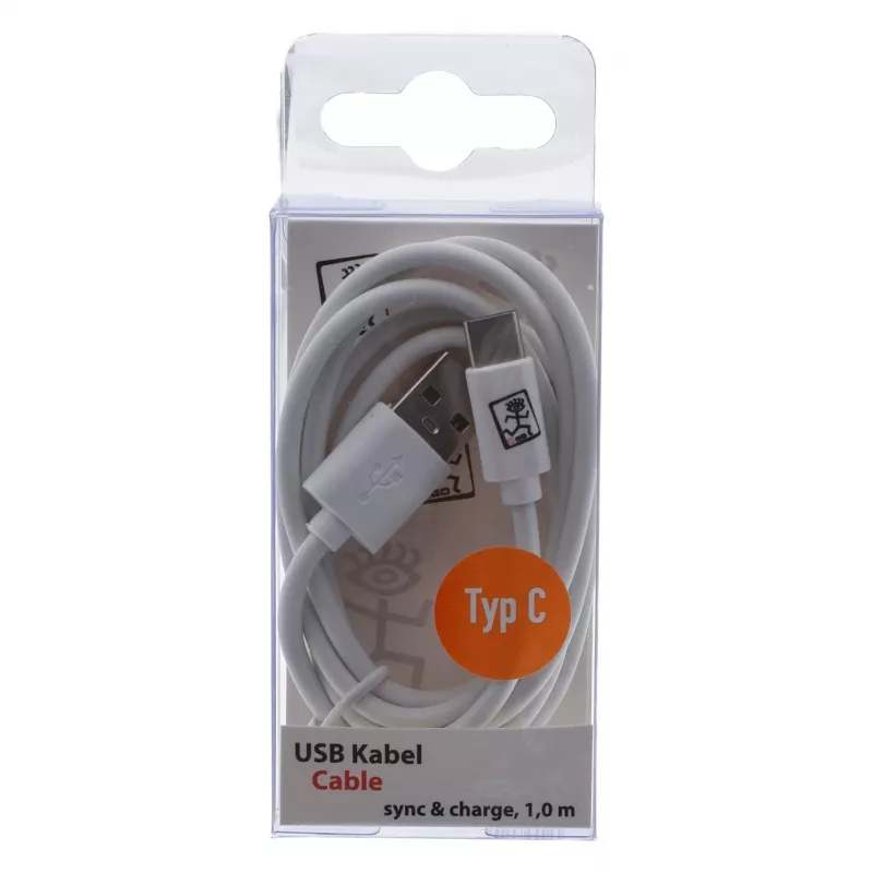 USB kábel 2GO 795925 1m Micro-USB B USB C USB 3.2 Gen 1 biely