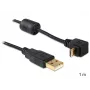 USB kábel DeLOCK USB 2.0 1 m Micro-USB B čierny