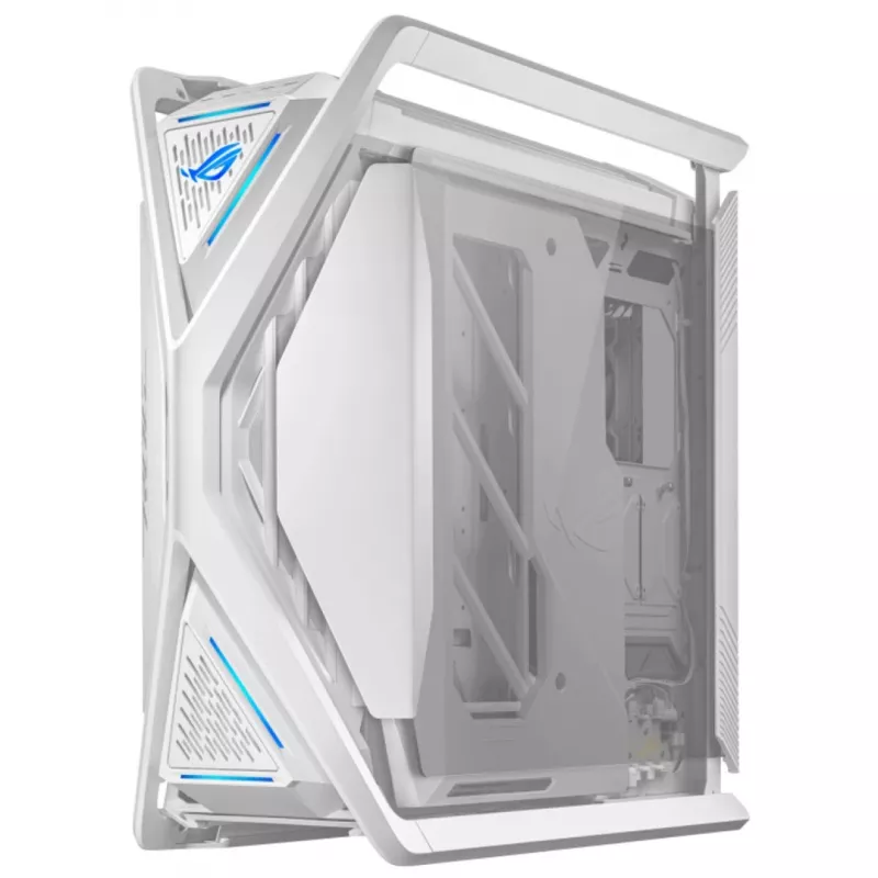 ASUS ROG GR701 Hyperion White, PC, biela, ATX, EATX, micro ATX, Mini-ITX, hliník, Multi, predný