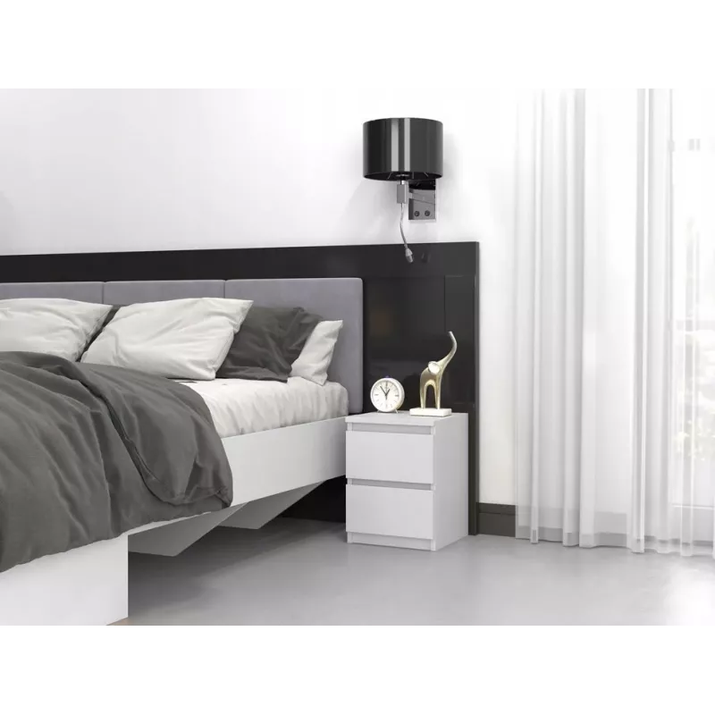 MALWA M2 biela nočný stolík
