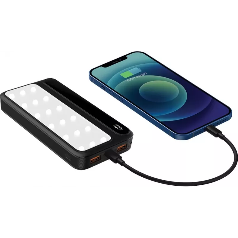 Powerbank P10 LCDPD 10 000 mAh LAMPE