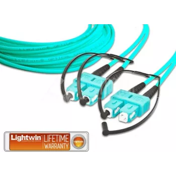 Lightwin LDP-50 SC-SC 4.0 OM3 optický kábel 4 m aqua (LDP-50 SC-SC 4.0 OM3)