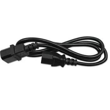 Predlžovací napájací kábel QOLTEC 50459 IEC C13 na C14 1,5 m