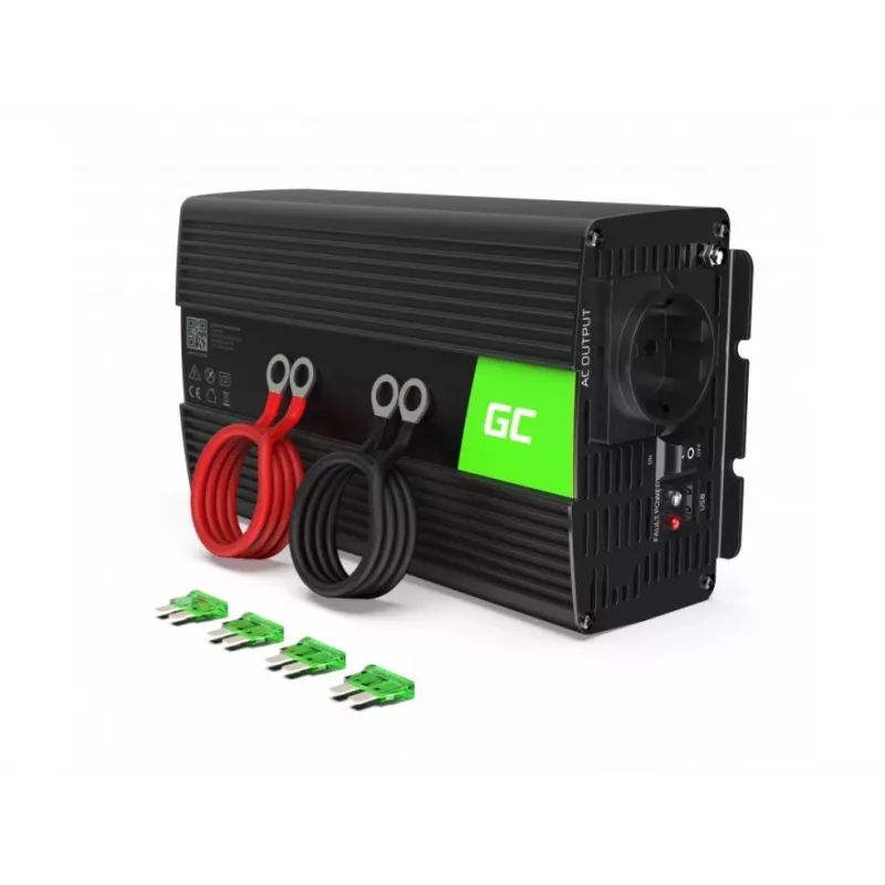 Green Cell INV09 menič napätia auto 1000 W čierny