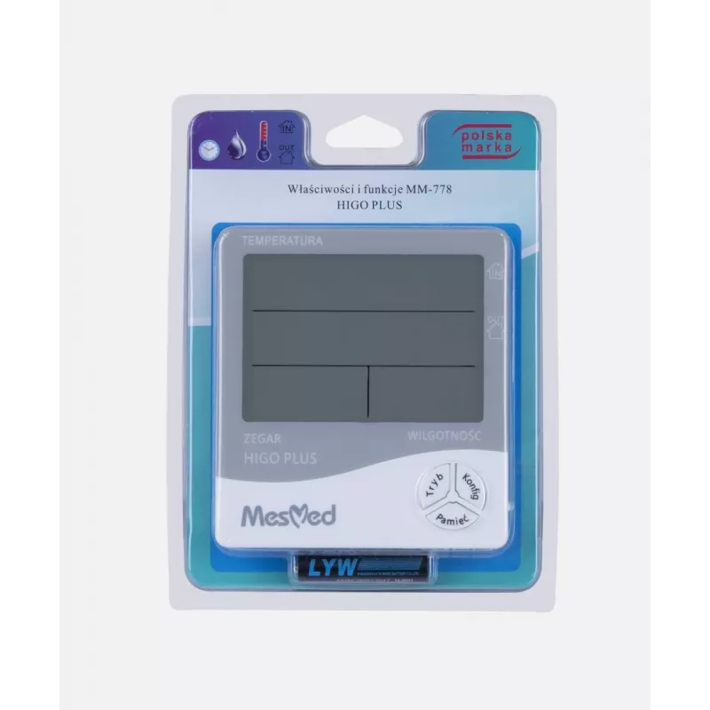 Digitálny hygrometer Mesmed MM-778 Higo Plus — zobrazenie teploty a vlhkosti