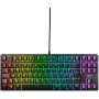 No name K4V2 TKL klávesnica – kompaktný Tenkeyless dizajn, káblová, čierna, UK rozloženie