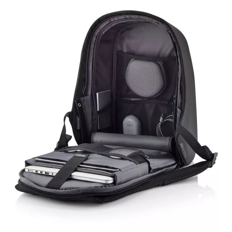 XD Design Bobby Hero XL P705.711 protikradnutý batoh, notebook 17 palcov, tablet 12,9 palca, USB nabíjací port, 20 l, čierny