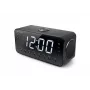 Rádiobudík Muse M-192 CR — digitálne hodiny, FM tuner, 1,8-palcový LED displej, čierne drevo, AC 100–240V, záloha AAA