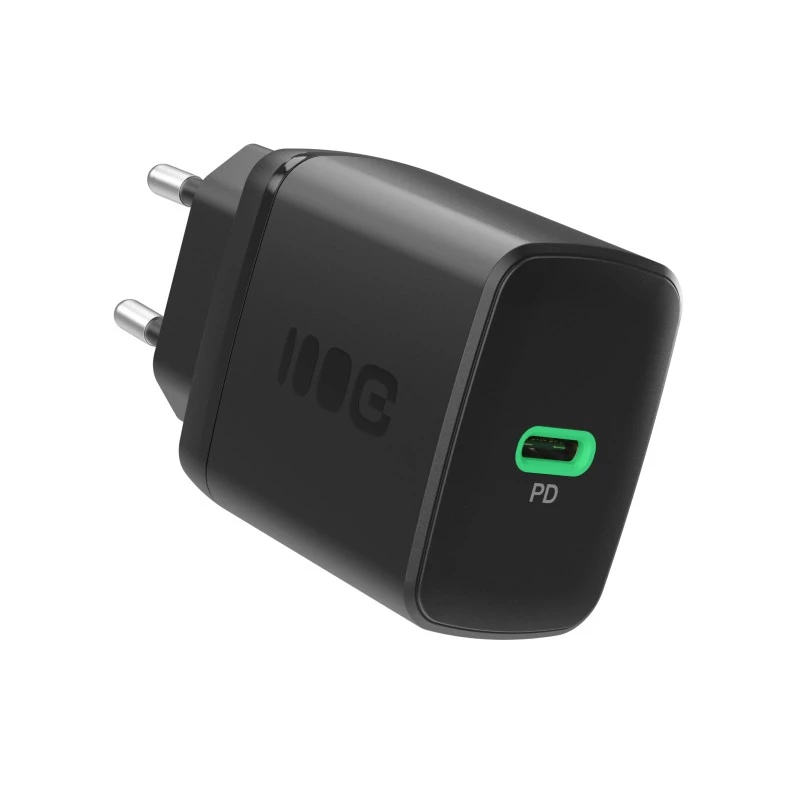 Napájací zdroj Green Cell PowerSource Solo30 30W čierny — USB-C jednoportová nabíjačka