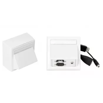 Vivolink WI221260 zásuvka HDMI + USB A + 3,5 mm biela