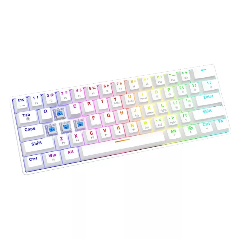 Mechanická klávesnica Whiteout X2, Blue Outemu, Hot Swap Savio Savgk-white