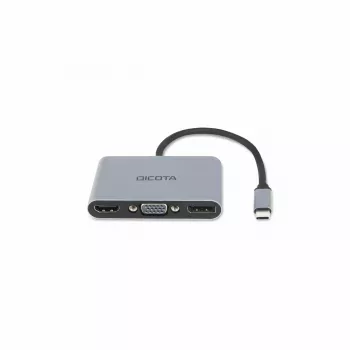 DICOTA D32064 dokovacia stanica pre mobilné zariadenia Tablet/Smartphone/Laptop strieborná