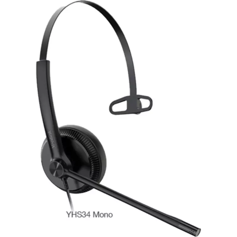 Yealink YHS34 Lite Mono headset káblový cez hlavu kancelária/call centrum čierny