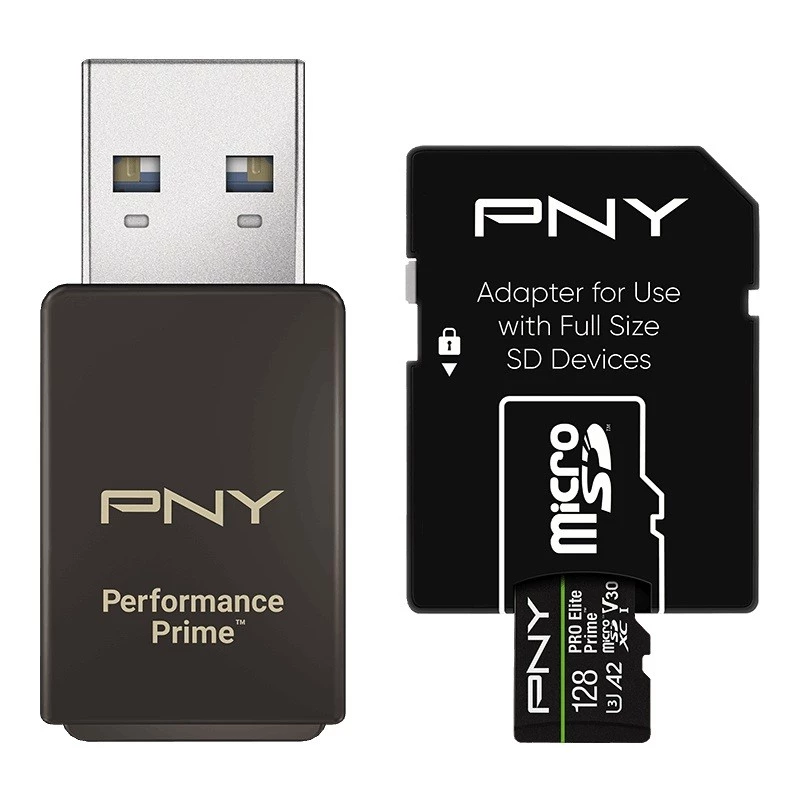 Pamäťová karta microSDXC Elite Prime 128GB + SD adaptér + USB-A čítačka kariet