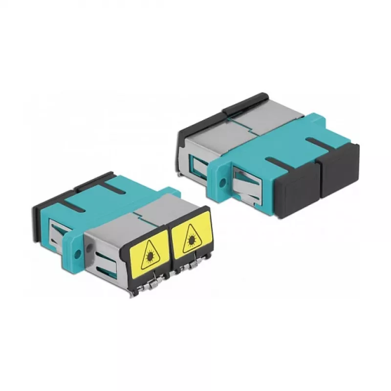 Optický vláknový konektor DeLOCK 86895 SC Duplex konektor samica na konektor samica Multimode aqua
