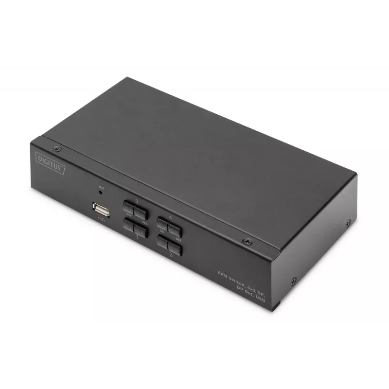 KVM prepínač Digitus DS-12891 4x1 DP USB 4K Ultra HD