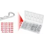 KS Tools sortiment pružinových závlačiek, 1,8x33 - 3,9x75 mm, 150 ks, 970.0060