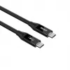 USB-C kábel Unitek C14100ABK01-2M – 2 m, 100 W Power Delivery, 40 Gbit/s dáta