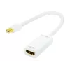 Video káblový adaptér LOGILINK Mini DisplayPort na HDMI typ A CV0036A, 0,1 m, sivý