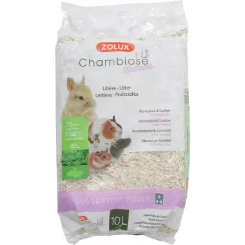 Hrudkujúce mačacie podstielky ZOLUX Chambiose Nature 10 L – prírodné rastlinné granule, 1,5 kg