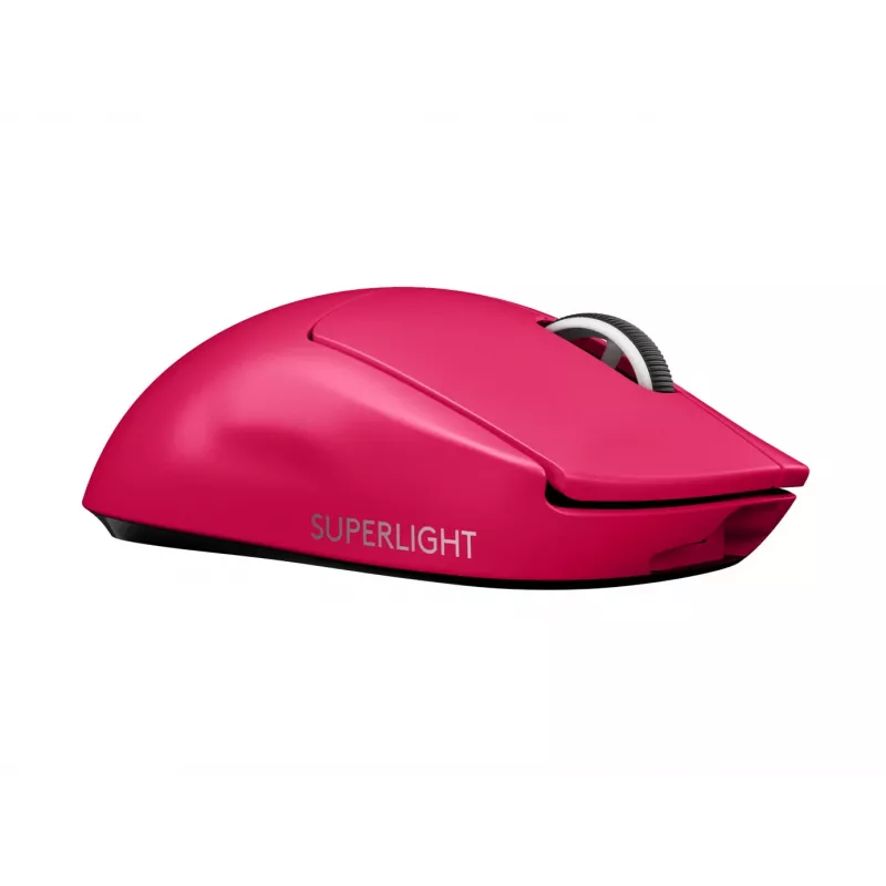 Logitech PRO X SUPERLIGHT bezdrôtová myš magenta myš (910-005957)