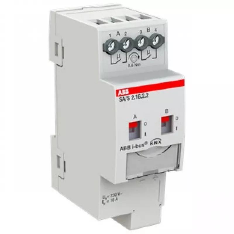 ABB Stotz S&J spínací aktor 2-násobný, 16A, REG SA/S2.16.2.2 (2CDG110261R0011)