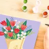 Sada maľovania podľa čísel Ravensburger CreArt – Obrázok s kyticou tulipánov, model 25518