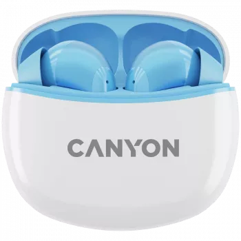 Canyon TWS-5 CNS-TWS5BL slúchadlá – True Wireless – Bluetooth 5.3 – In-Ear – USB-C nabíjacie puzdro – dotykové ovládanie – až 38h výdrž – čierna