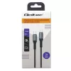 Qoltec kábel USB 2.0 Type-C na USB 2.0 Type-C 100W QC 3.0 PD 1m čierny