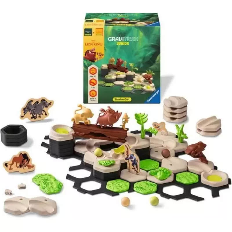 GraviTrax Junior Starter-Set Kráľ levov, železnica