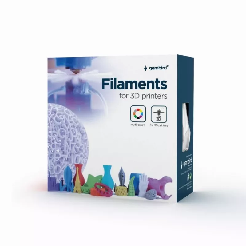3D tlačový materiál Gembird 3DP-PLA1.75-02-CARBON