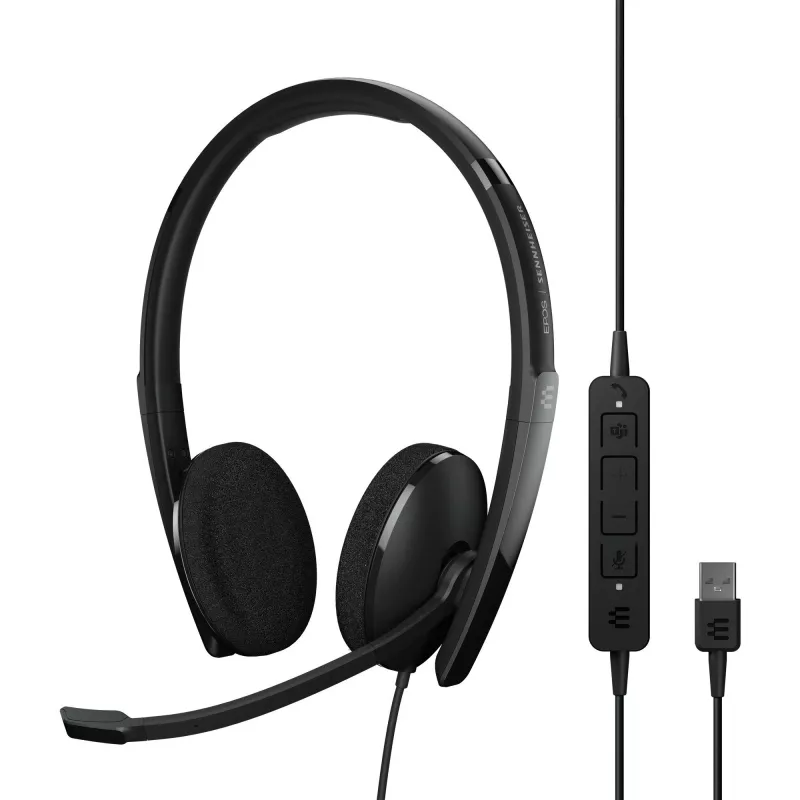 EPOS | SENNHEISER ADAPT 160T USB II Headset káblový headset kancelária/call centrum USB Type-A čierna