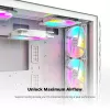 Montech HP140 ARGB PWM 140 mm ventilátor biely s Rifle ložiskom