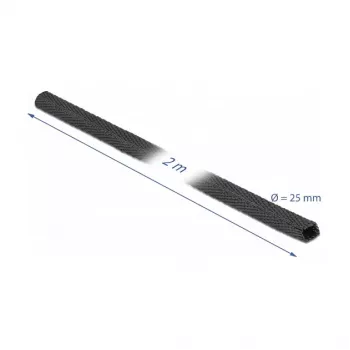 Zmršťovacia bužírka DeLOCK 20795 2 m x 25 mm čierna
