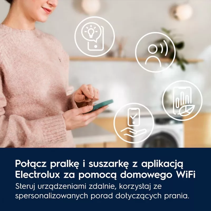 Sušička bielizne Electrolux EW7D585UCP 8 kg tepelné čerpadlo, kondenzačné sušenie