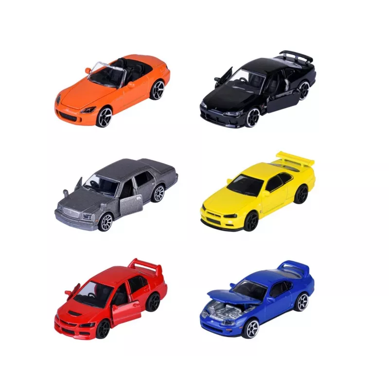 Súprava autíčok Majorette Japan Legends Premium sortiment, 6 vozidiel, model 8502100000